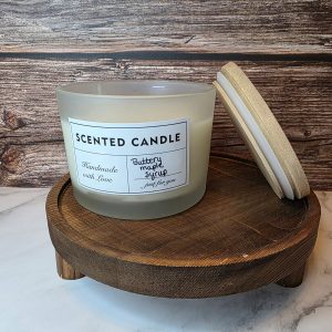 16 oz Frosted Jar 3 Wick Custom Candle